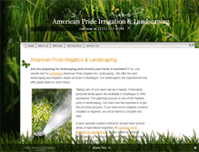 Tablet Screenshot of americanprideirrigation.com